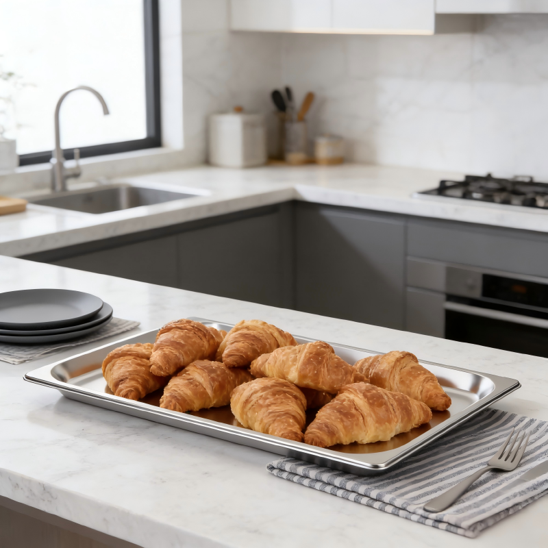 Multi-Purpose Stainless Steel 304 Rectangular High Temperature Resistant Baking Tray